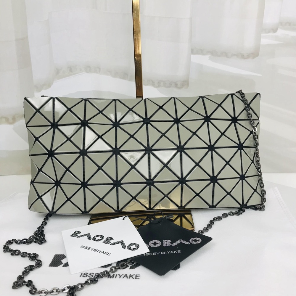 Bao Bao Issey Miyake Shoulder Bag Grey